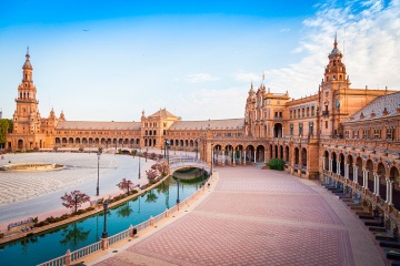 Plaza de España square in Seville